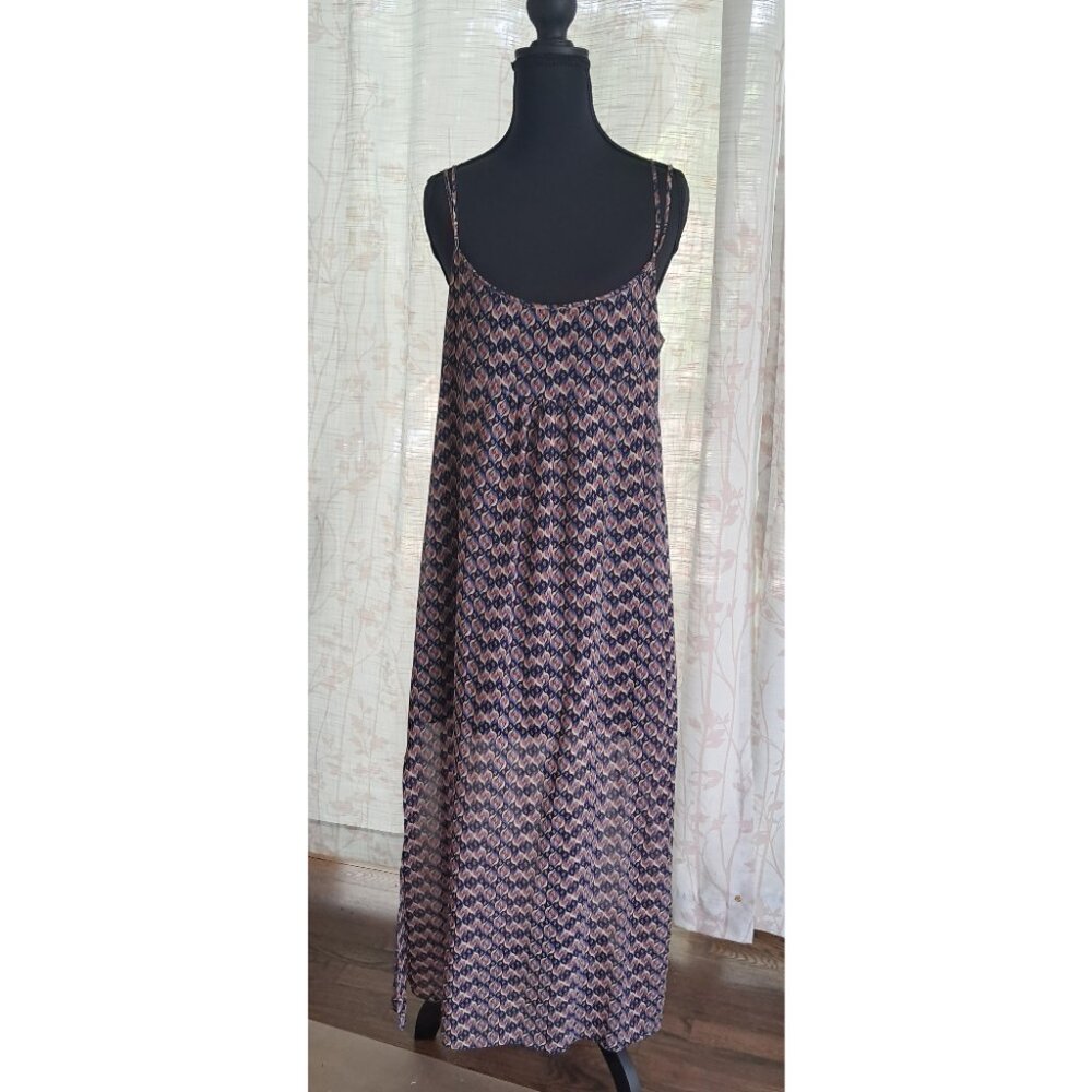 Zara Woman Maxi Sundress with Side Slits, partially lined